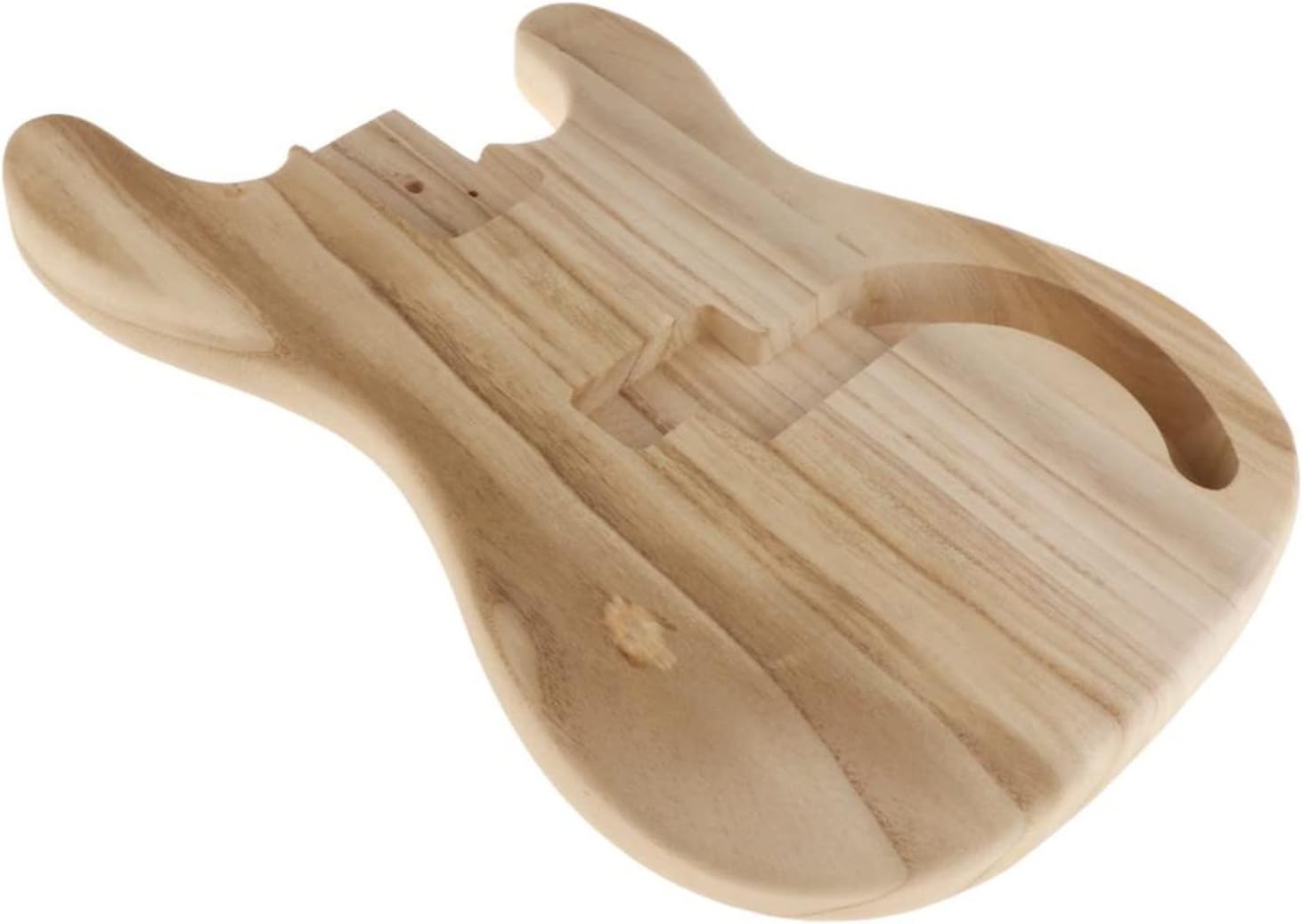 Unfinished Bass Body Maple Wood Blank Guitar Barrel for Electric Bass DIY Parts Accessories DIY Guitar Kit