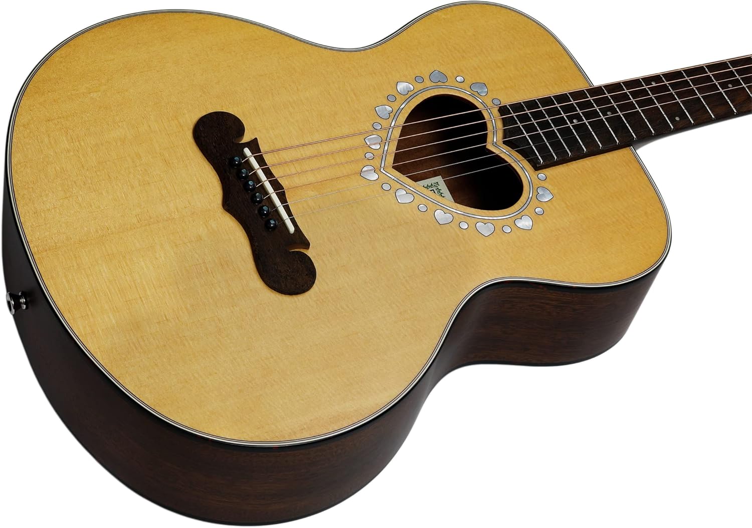ZEMAITIS CAM 80H 3/4 ACOUSTIC GUITAR WITH HEART SOUNDHOLE AND ROSETTE (NATURAL)