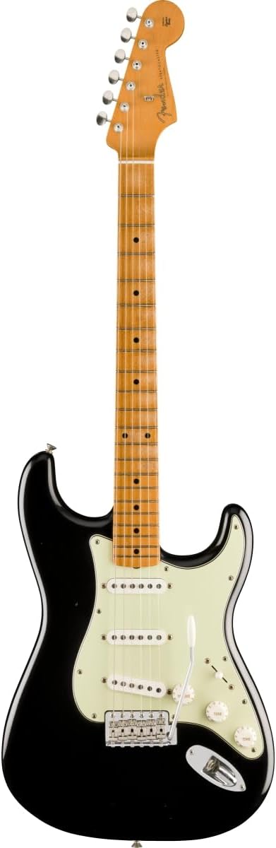 Fender Limited Vintera II Road Worn '60s Stratocaster Electric Guitar - Black, Maple Fingerboard