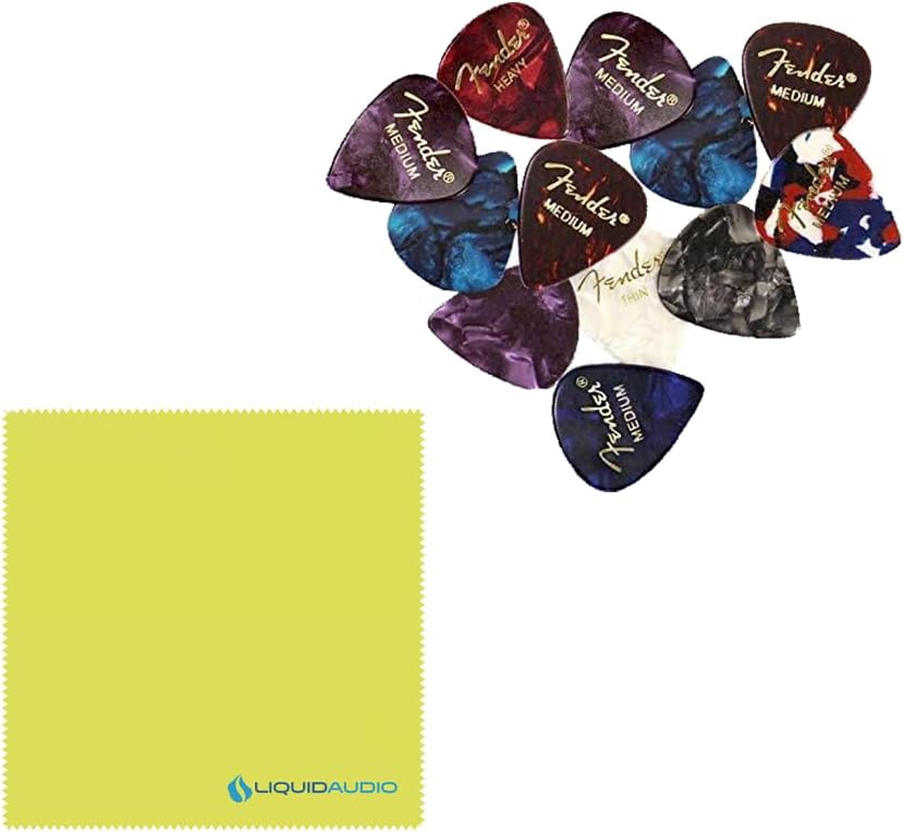 Seymour Duncan Quarter Pound™ P-Bass 4 String Pickup Bundle w/ 12x Fender Guitar Picks, and Liquid Audio Polishing Cloth