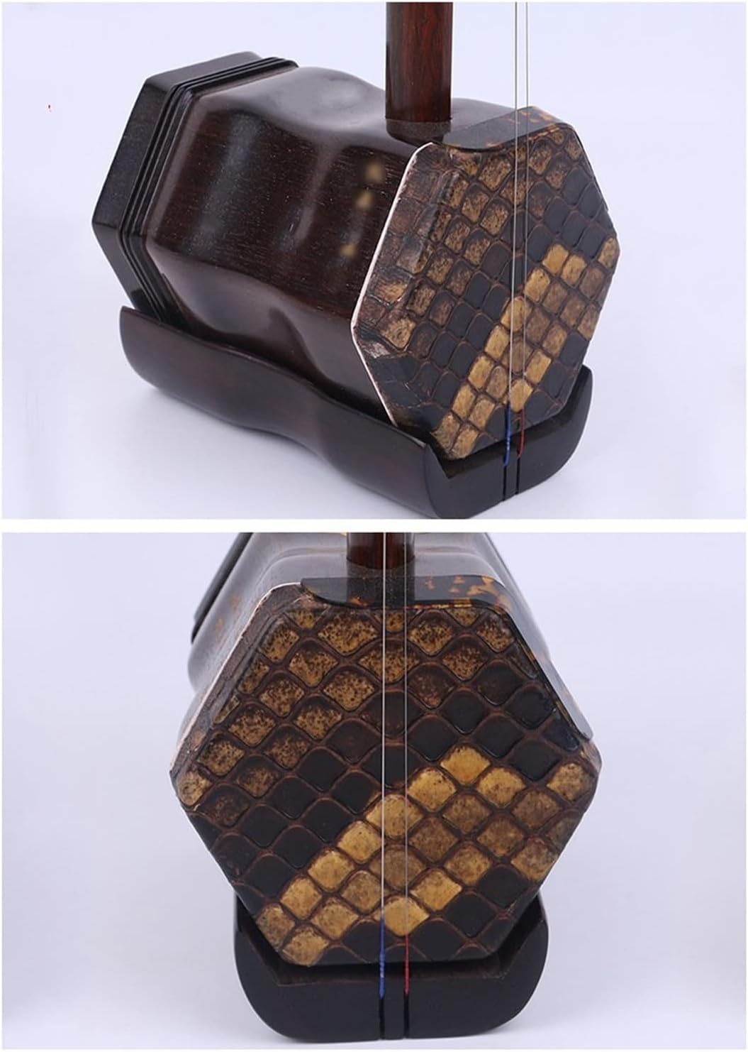 ZUZU 2-String Violin Old Mahogany Hexagonal Erhu Erhu National Musical Instrument Stringed Musical Instrument Beginners Erhu
