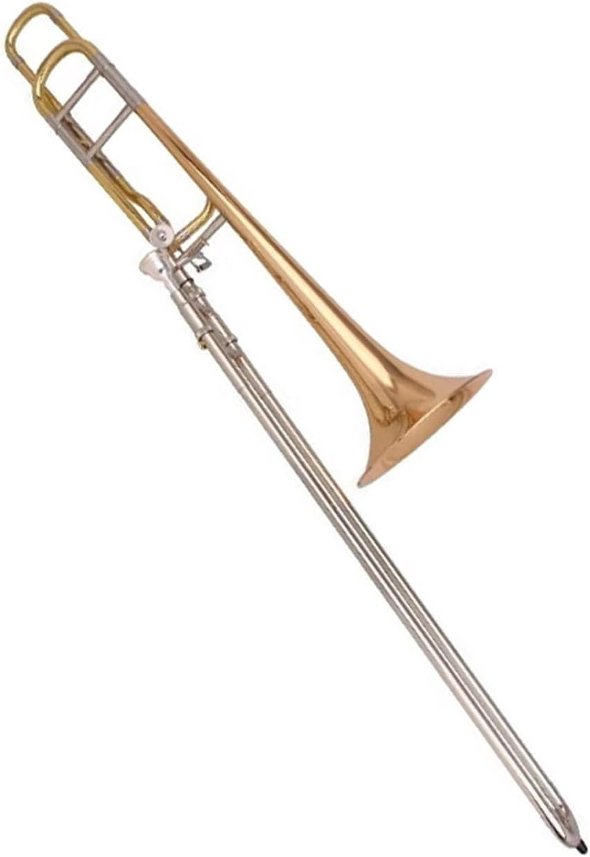 Adult Trombone Instrument Suitable For Beginners Trombone B Flat Lacquer Gold Brass Instrument Professional Performance(3)