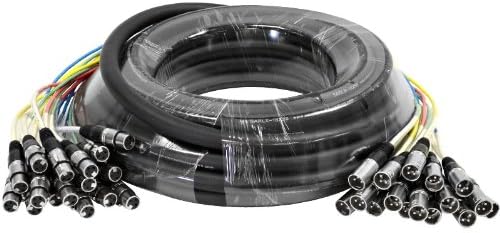 Seismic Audio - SARLX-16x50 - 16 Channel XLR Colored Mutil-Patch Snake Cable 50 Feet