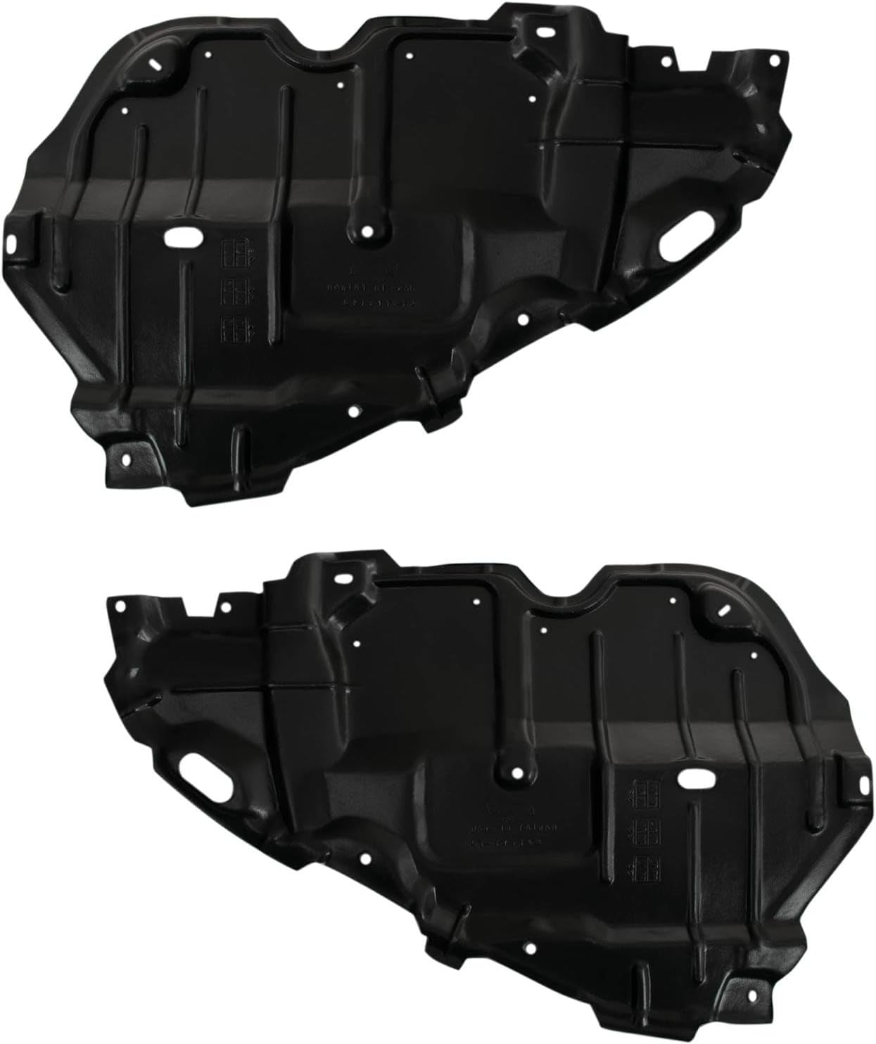 TRQ Driver & Passenger Side Lower Engine Splash Shield Compatible with 2007-2011 Toyota Camry TO1228170 TO1228171
