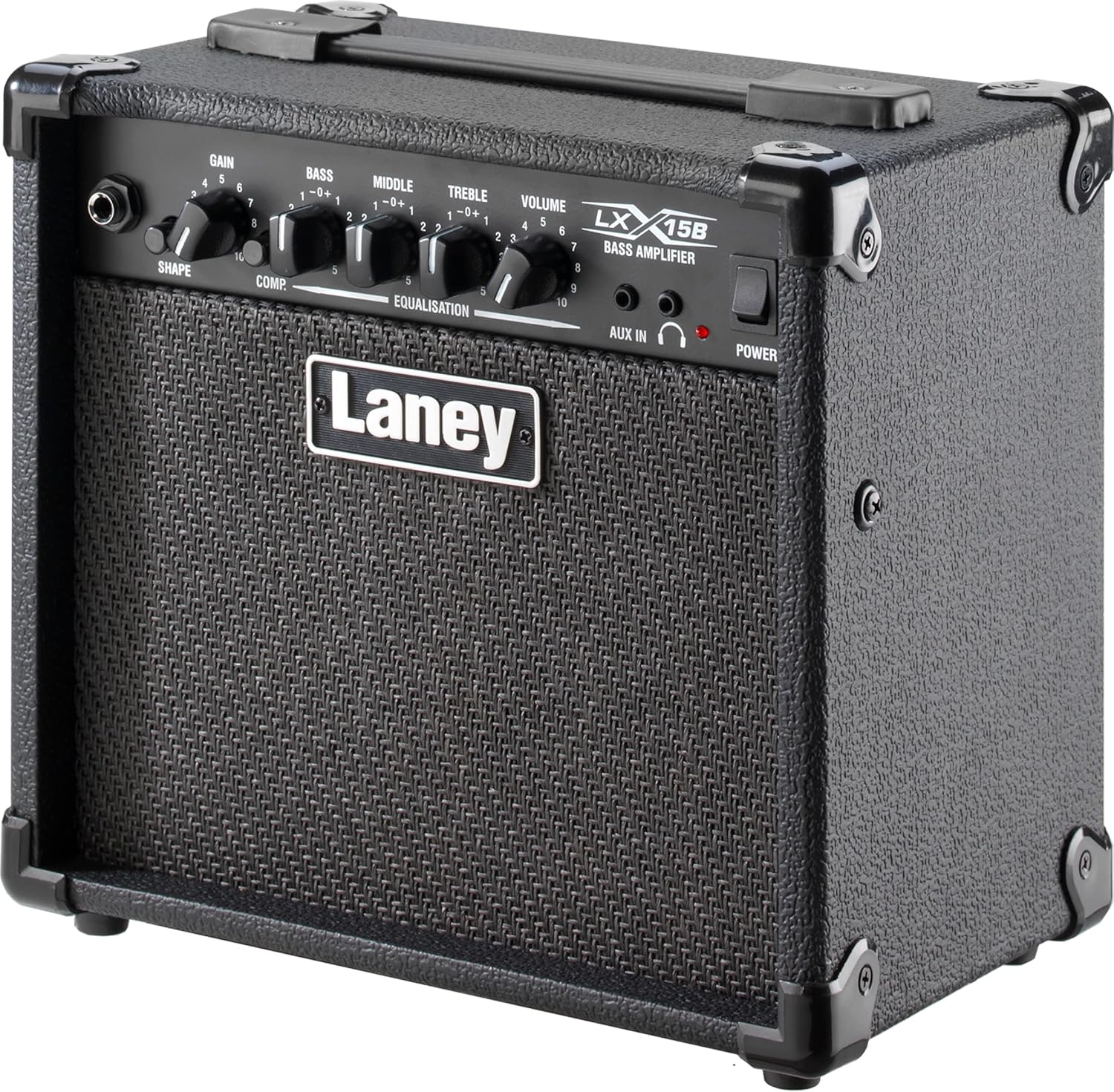 Laney LX15B Bass Guitar Combo 15W 2 x 5 Inch Woofers, Black