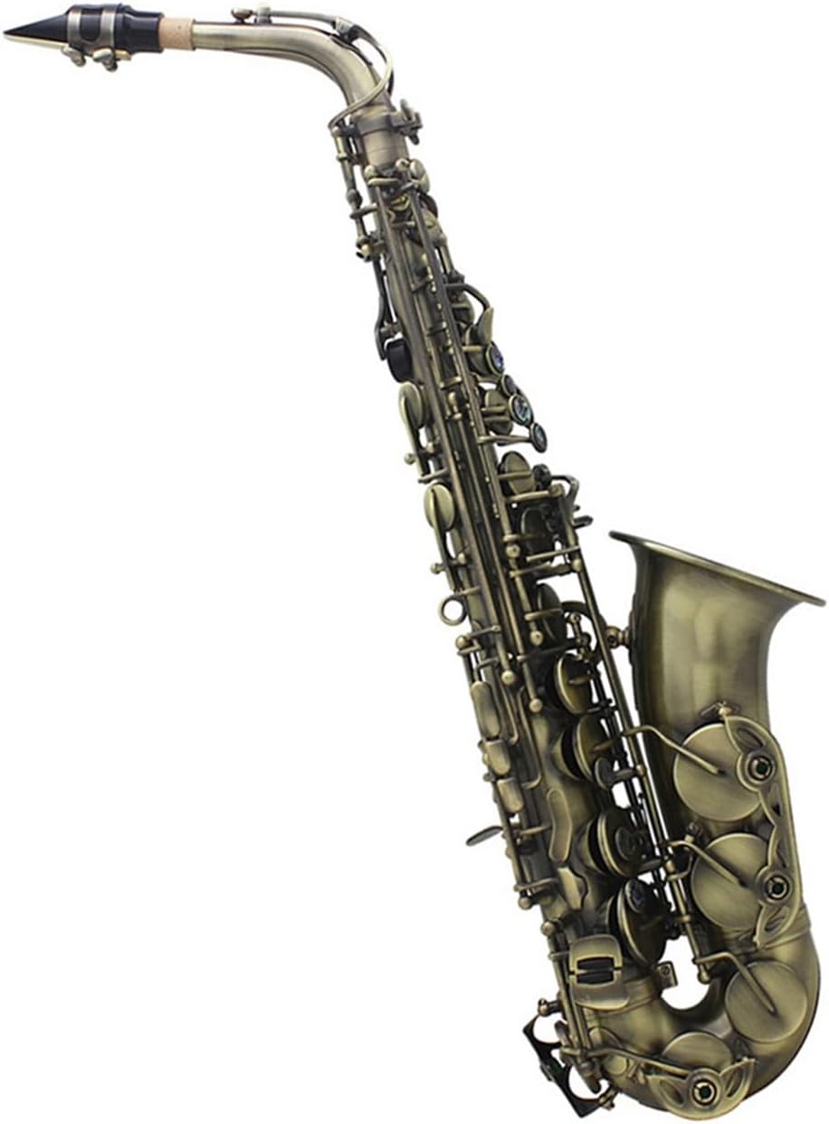 EB Alto Saxophone Woodwind Instrument Abalone Shell Key E Flat with Case Beginner Saxophone