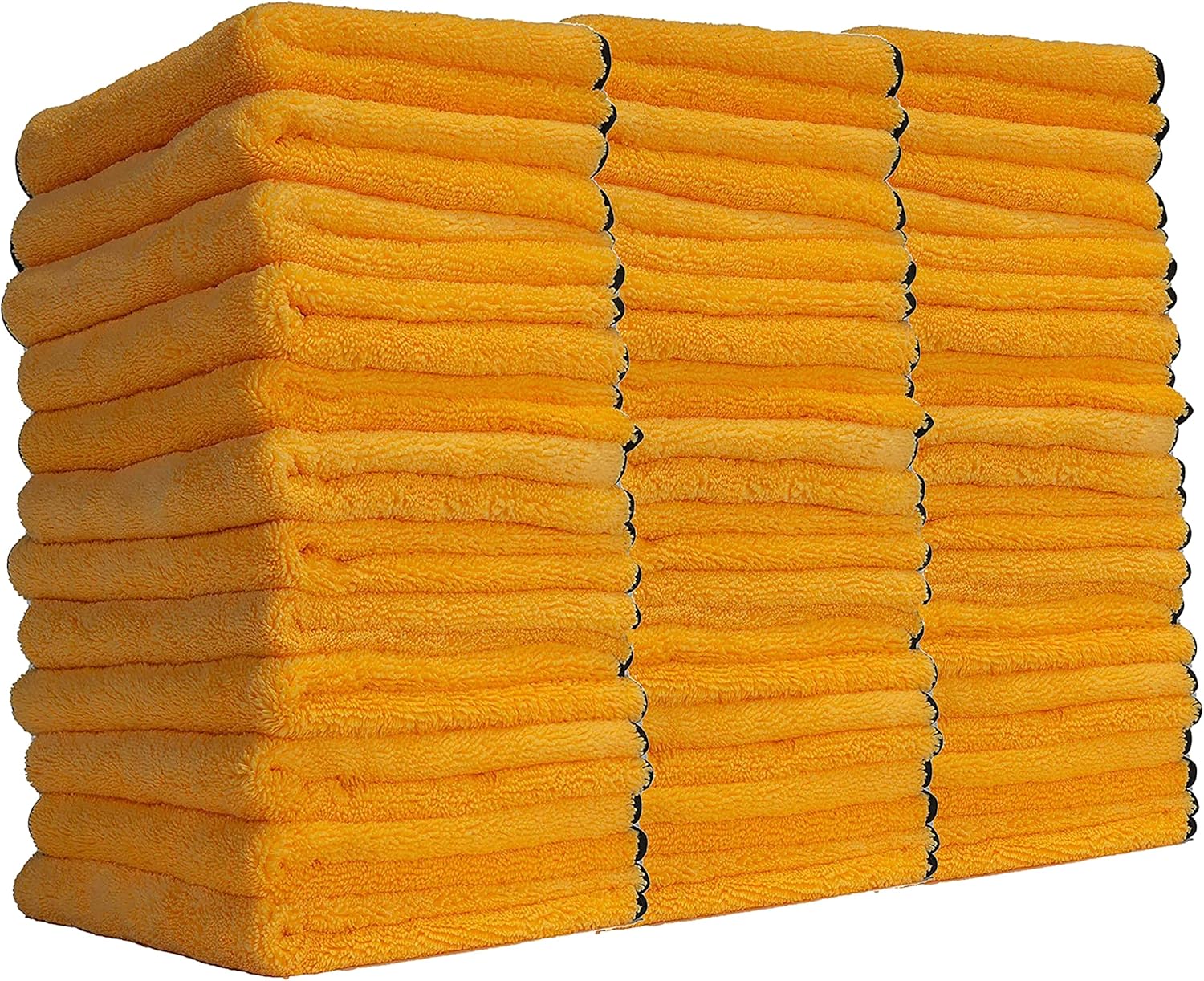 Chemical Guys MIC_506_36 Professional Grade Premium Microfiber Towels, Gold (16 Inch x 16 Inch) (Pack of 36) - Safe for Car Wash, Home Cleaning & Pet Drying Cloths