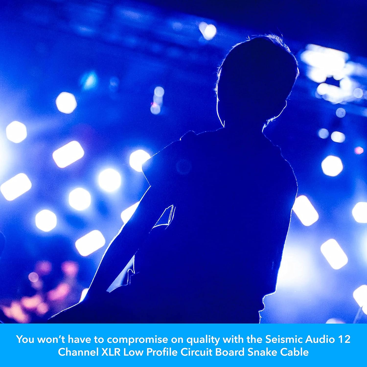 Seismic Audio - SAJLP-12x4x50-12 Channel 50 Foot XLR Low Profile Snake Cable with 4 TRS Returns - Circuit Board Snake for Recording, Stage, Studio PA DJ use