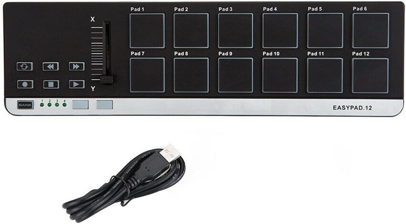 KESHUO Electric Keyboard 12 Professional MIDI Controller Piano Keyboard Drum Interface MIDI Pad Controller