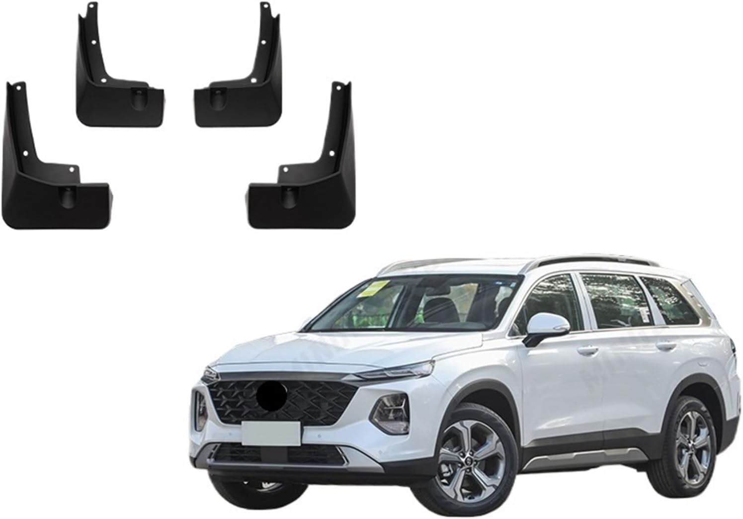 Compatible with Hyundai IX45/Santafe 2018 2019 2020 2021 2022 2023 Mudguard Mud Flaps Guard Splash Flap Fender Car Accessories