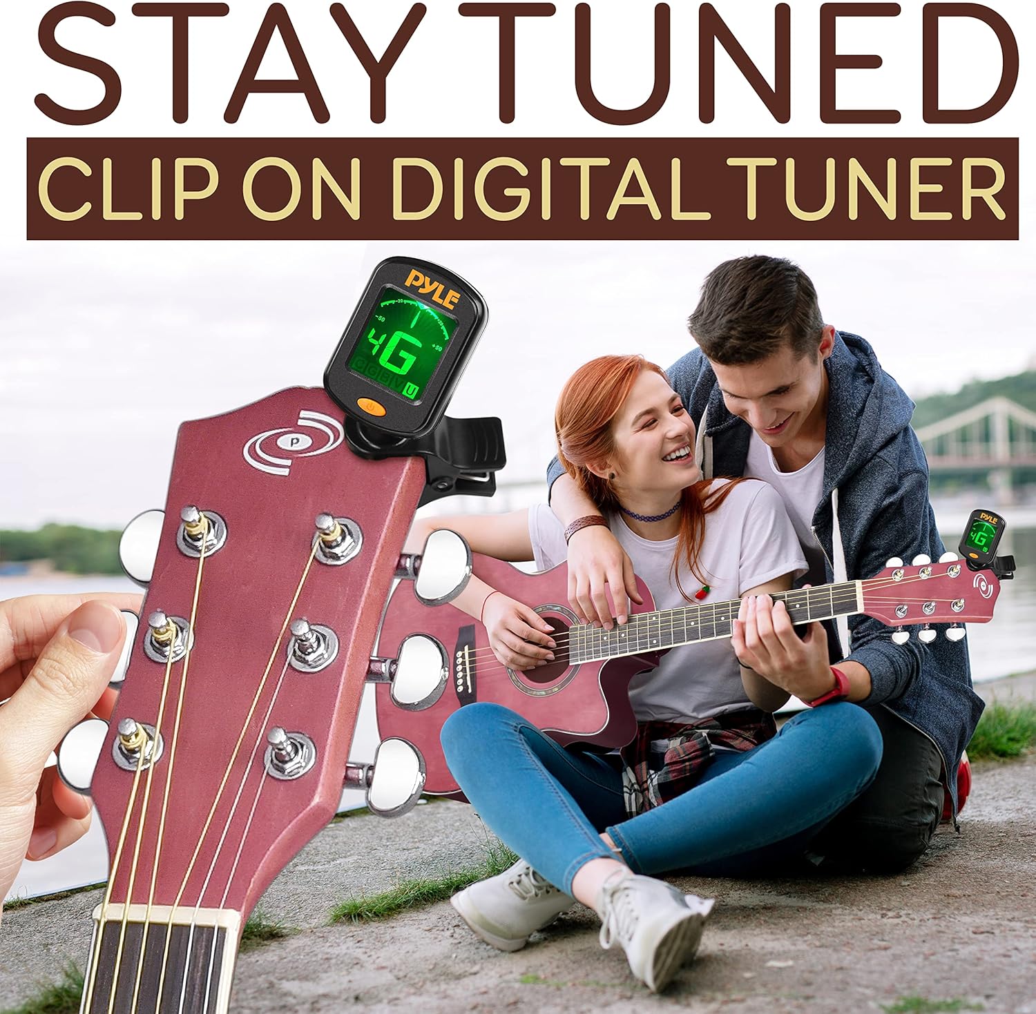 Pyle Acoustic Guitar Kit, 3/4 Junior Size All Wood Steel String Instrument for Beginner Kids, Adults, 36” Mauve