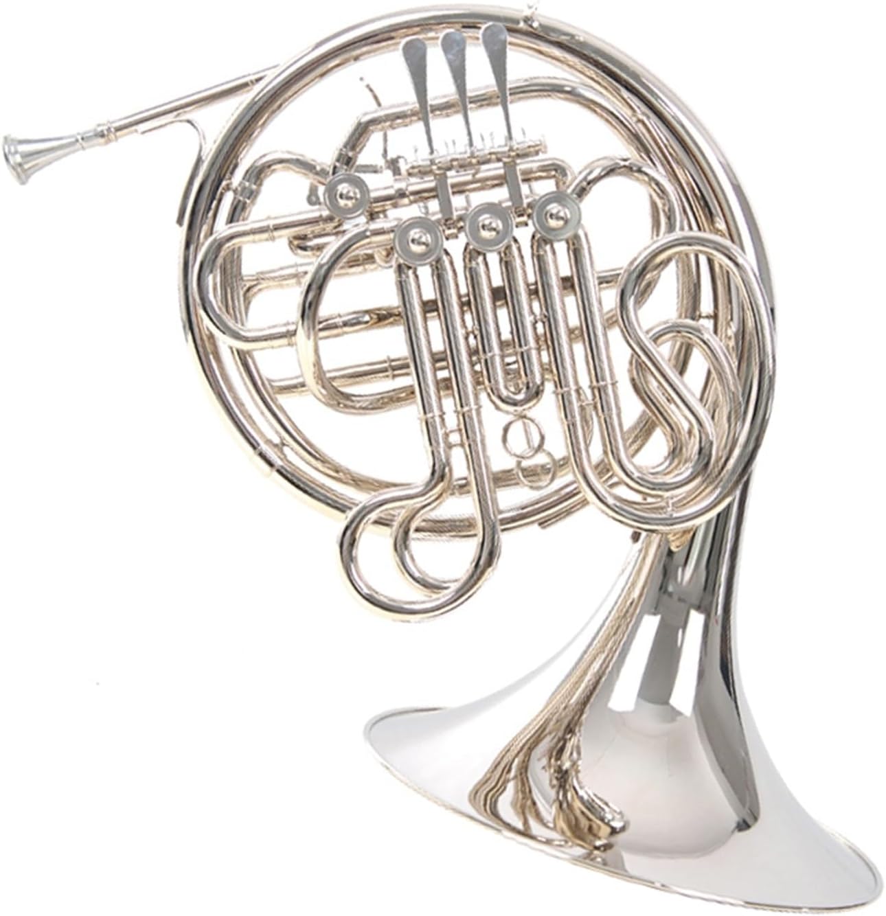 Brass French Horn Double-row French Horn French Horn Nickel-plated B Flat To F Beginner Exam Performance