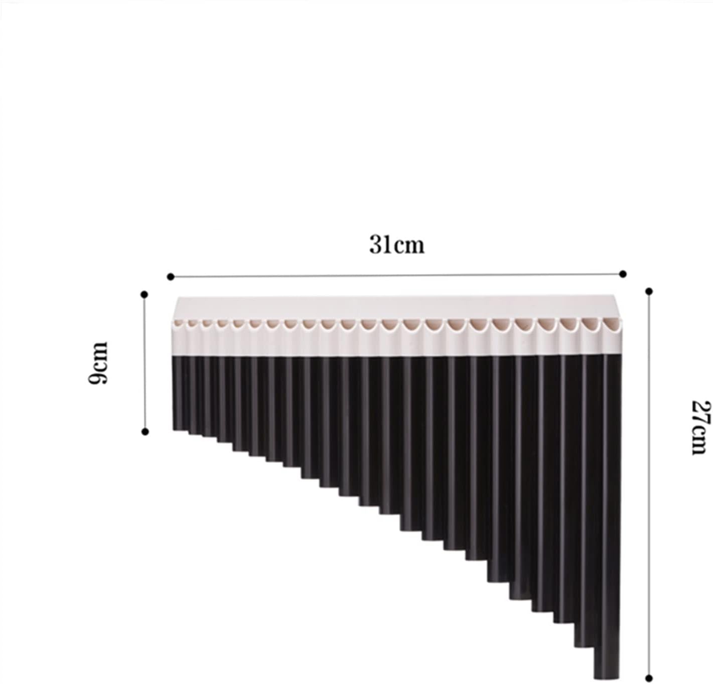 PanPipes Woodwind Instrument 23-Tube Curved Pan Flute