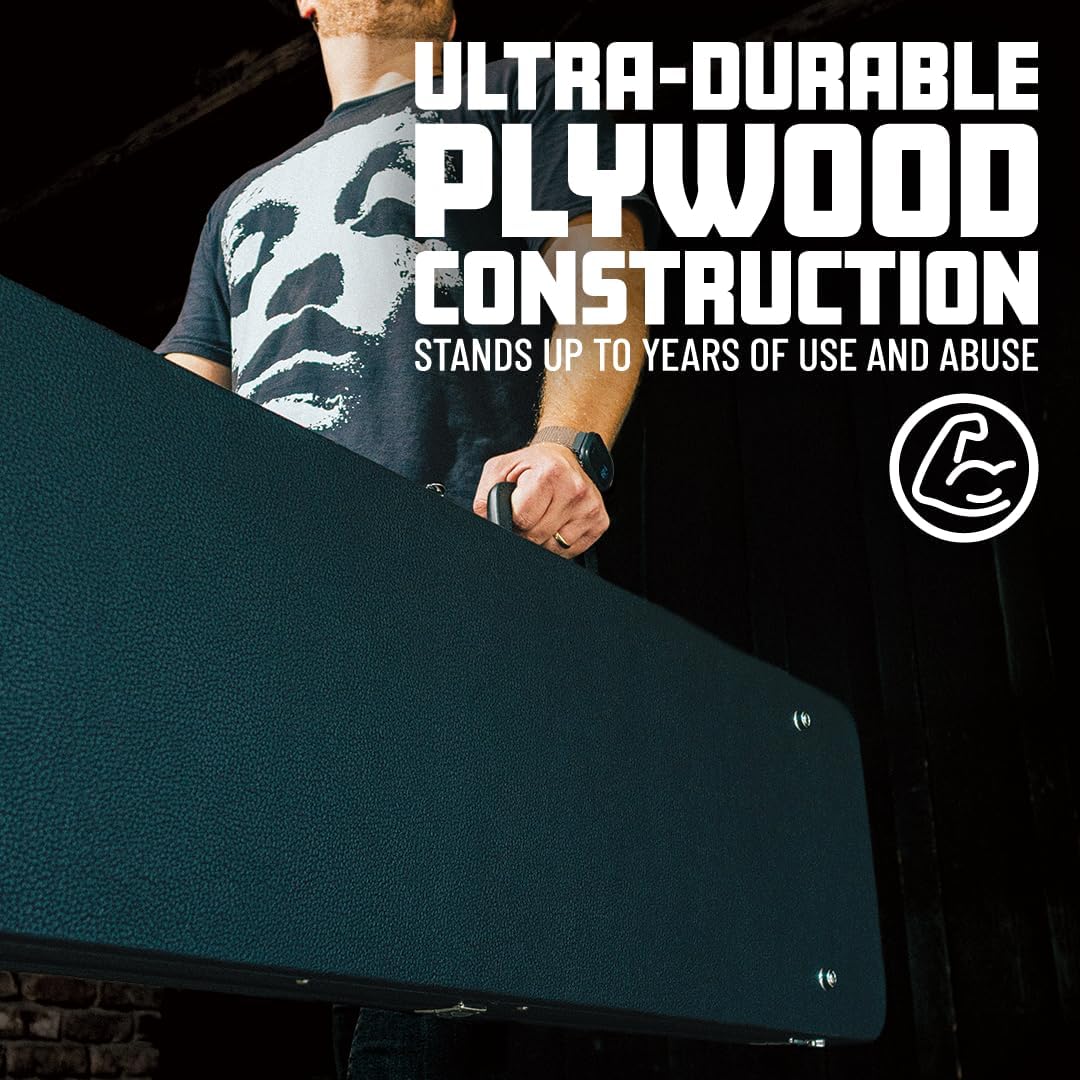 Gator Cases Hard-Shell Wood Case for Standard Electric Guitars, Fits Fender Strat/Tele Style (GWE-ELEC)