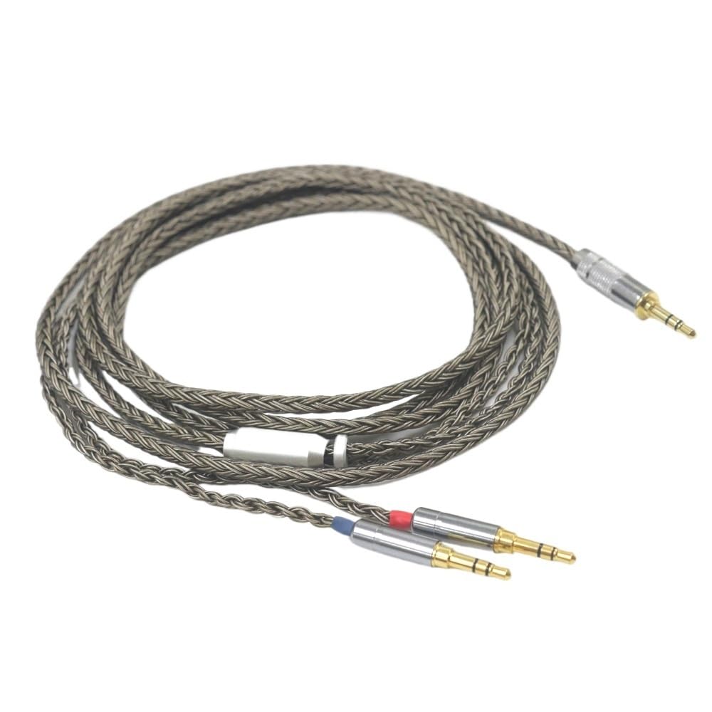 16 Cores 4 pin XLR 4.4 2.5mm Headphone Earphone Cable HE1000se HE6se he400 Z7M2(3.5mm 3 Pole,5m)