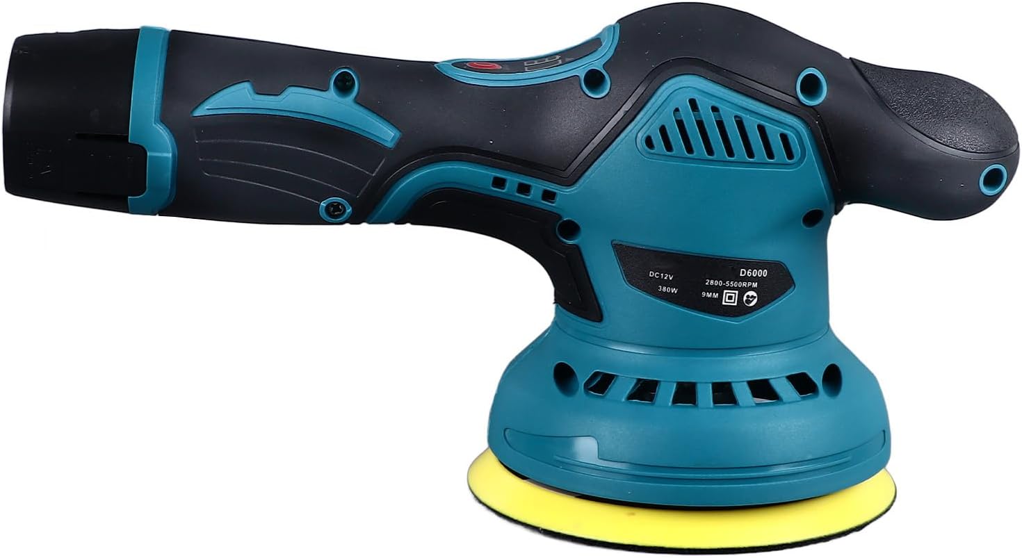 aqxreight 125mm Car Buffer Polisher High Speed Buffer Polisher Waxer Cordless Waxer Machine Kit for Car Detailing Polishing Waxing Steady 125mm PolisherRotary Poli