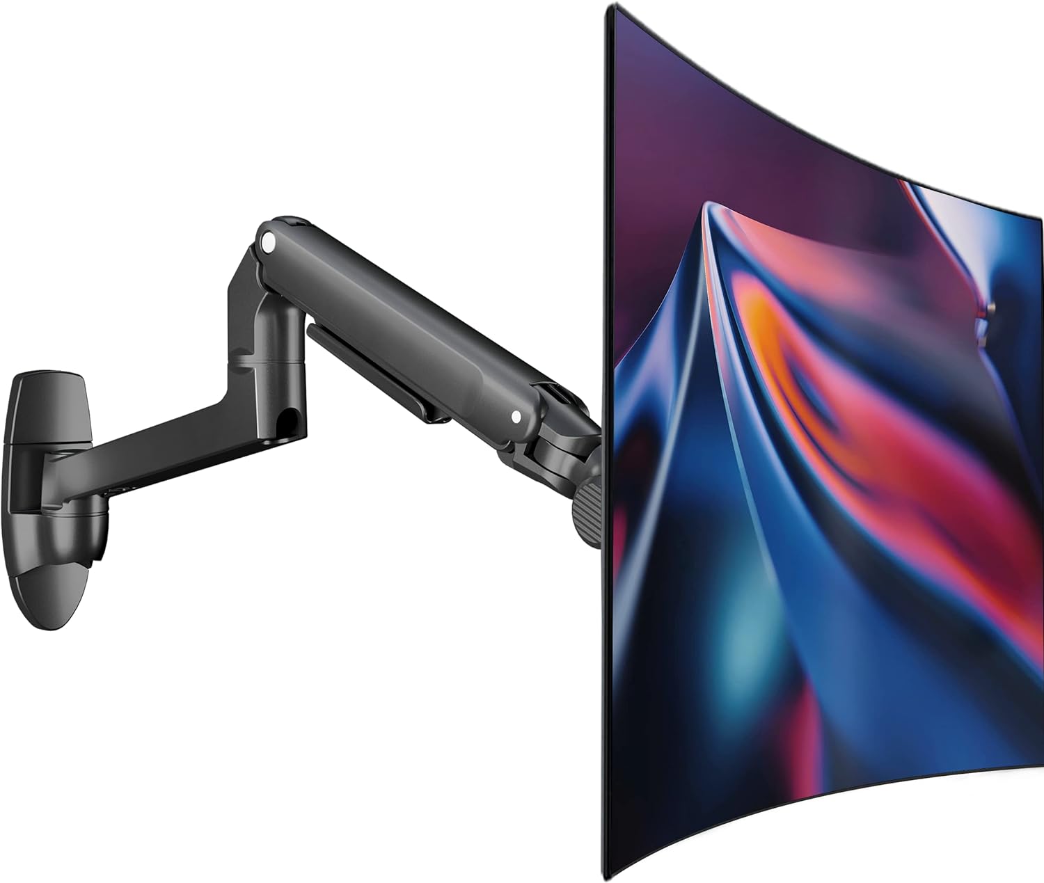 Monitor Wall Mount for Flat or Curved Screens up to 38