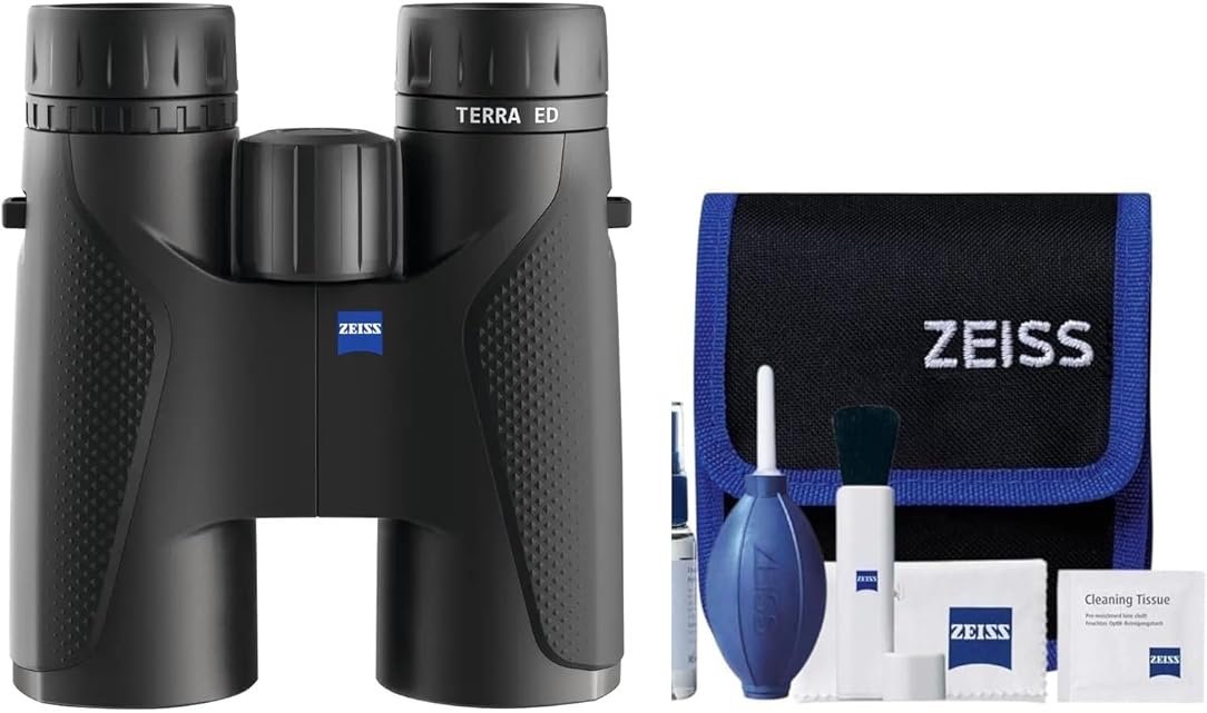 Zeiss 8x42 Terra ED Binoculars & Cleaning Kit Combo (Black)