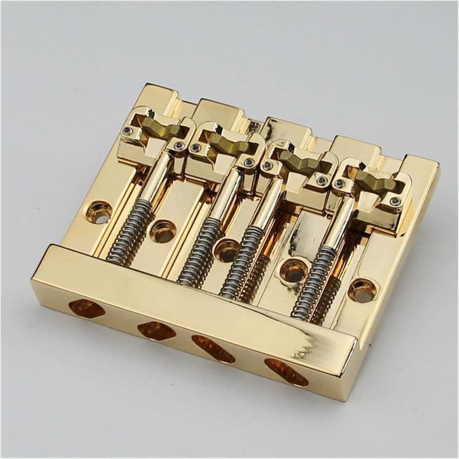 Bass Bridge 4-String Retrofits Bass - Gold Electric Guitar Bridge