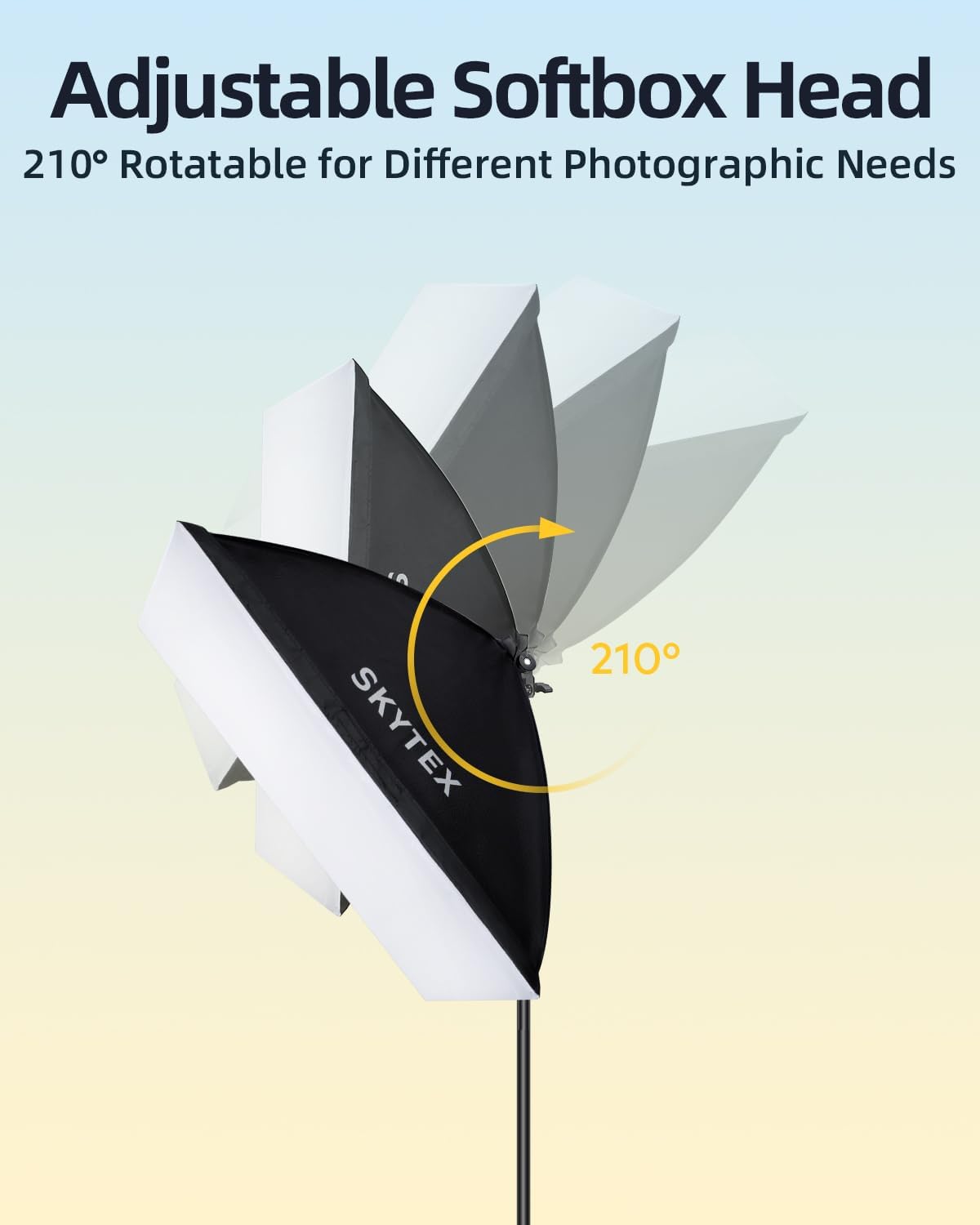 Skytex Softbox Lighting Kit 2Pack,20x28in Soft Box |Upgrade 135W 2700-6400K 100V-240V AC E27 LEDBulb Continuous Photography Lighting,Photo Studio Lights Equipment for Camera Shooting,Video Recording