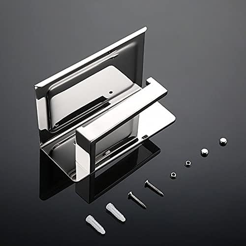 Shower Shelves Stainless Steel Towel Bar Bathroom Hardware Set Bathing Accessories (Color : B126-8 Stacks)
