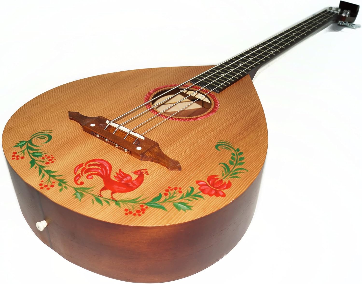 Bass Guitar, New Ukrainian 4 Strings Guitar Kobza, Bass Lute Wooden Hand Painted Folk Musical Instrument, Lute Guitar, Original Guitar, made in Ukraine