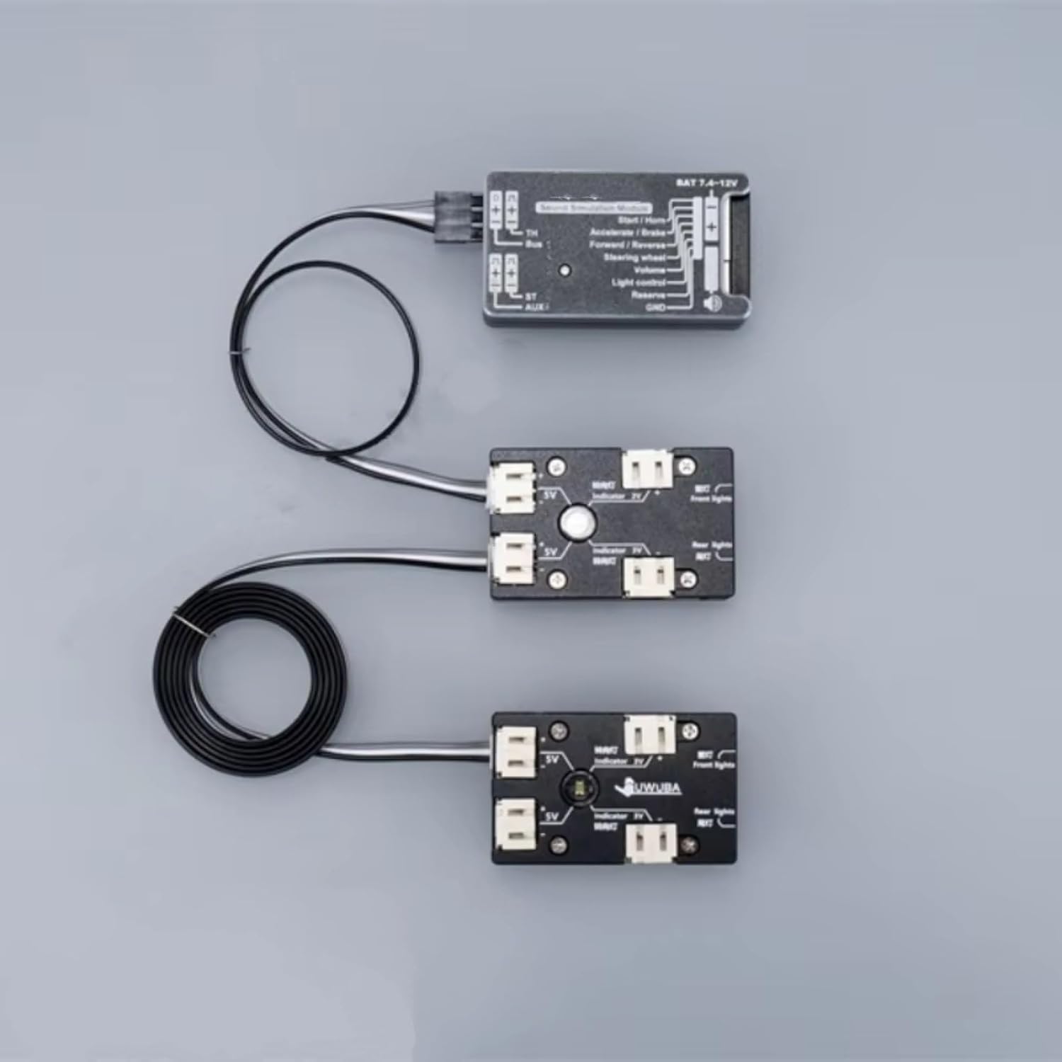 RC Car Spotlight Kits for Nooxion Fury Bear NX-J01 RC Model Truck Lighting System Adapter Module Cables Suitable Sound Light Kits Upgrade Accessories Replacement Parts