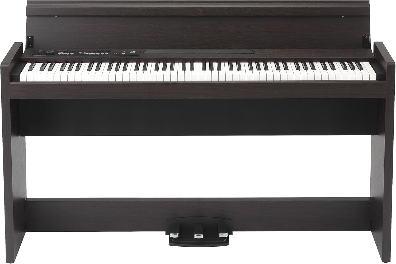 Korg LP-380 RH3 Real weighted hammer-action keyboard Luxury Digital Piano with onboard sounds and Key Touch Control Effects in Rosewood