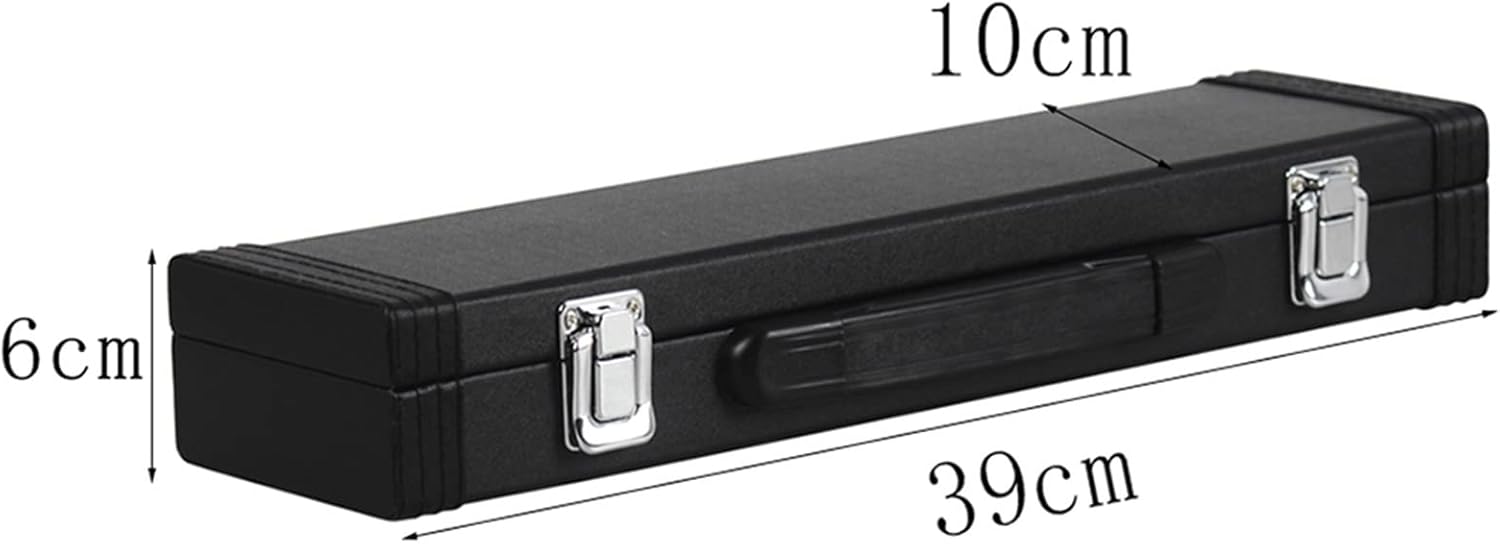 Flutes Musical Instrument Professional Woodwind 16 Hole Flute Golden Tube Body Silver Key Flute with Box Accessories Flute Musical Instrument