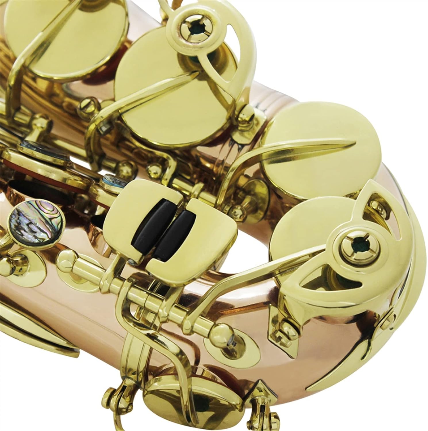 Saxophone Phosphor Bronze Copper Carve Pattern Sax Abalone Shell Buttons Wind Instrument Accessories