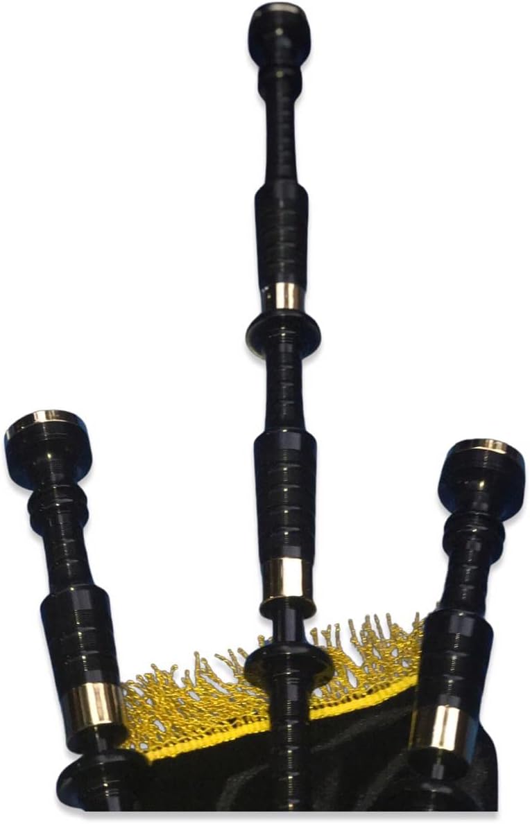 McWilliams BAGPIPES, PROFESSIONAL SCOTTISH HIGHLAND BAGPIPE FOR BEGINNERS ADULT WITH BAG (Black G1)