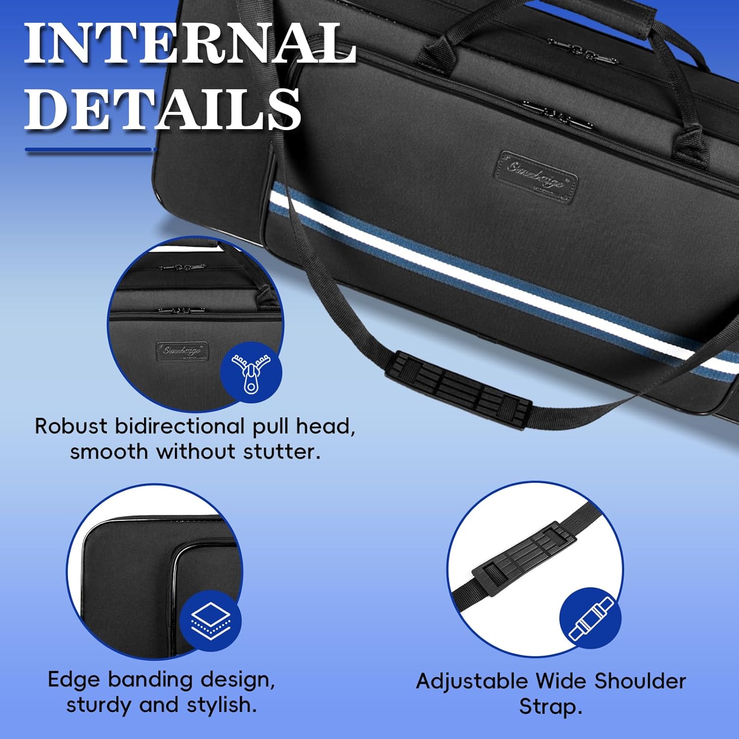 Ultra-Light Tenor Saxophone Case – 600D Nylon, Lightweight & Water-Resistant Soft Gig Bag with Shoulder Strap, Backpack Ideal for Daily Carry; (BGD-TENORSAX)