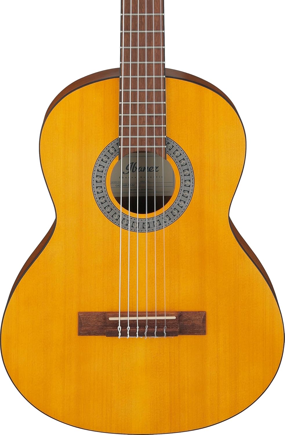 Ibanez GA2 3/4 Size Nylon String Guitar, Open Pore Amber