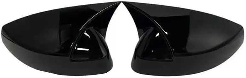 Rearview Mirror Cap Car Rearview Side Mirror Cover Wing Cap Sticker Fits for A3 S3 RS3 8V 2013-2020 Exterior Door Rear View Case Trim Carbon Fiber Mirror Covers(Gloss Black)(Gloss Black)