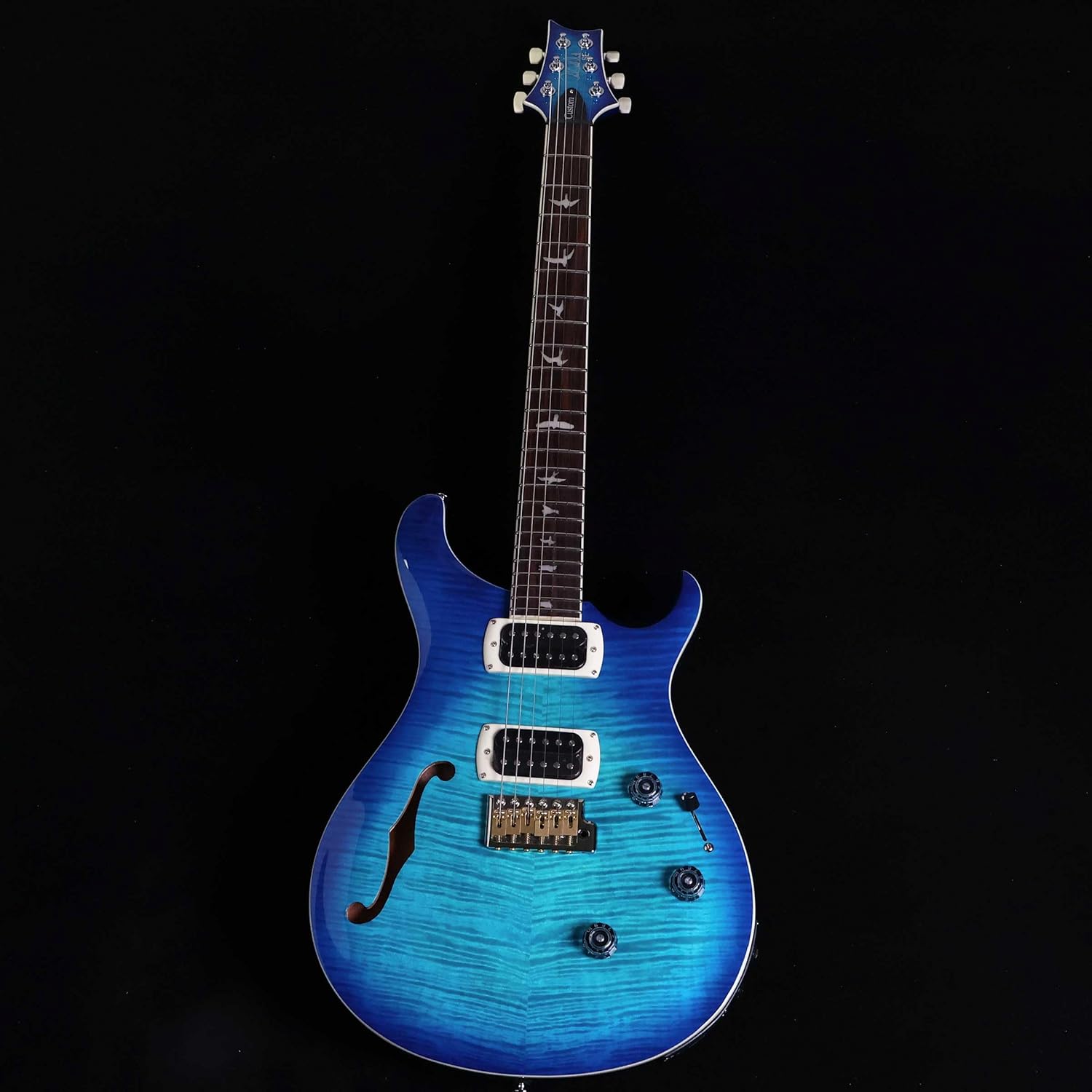 PRS SE Custom 24 Semi-Hollow Piezo, Lake Blue