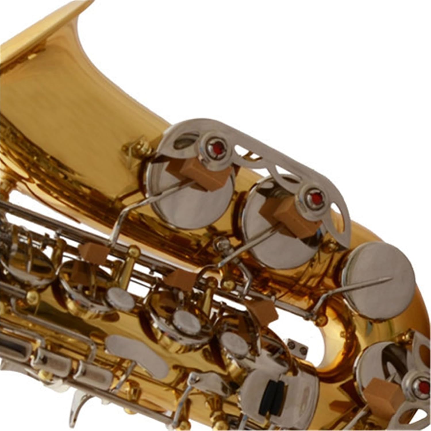 Saxophone for Beginners Woodwind Instruments Saxophone Professional E-Flat Alto Gold Nickel Key Saxophone Beginners Practice Playing