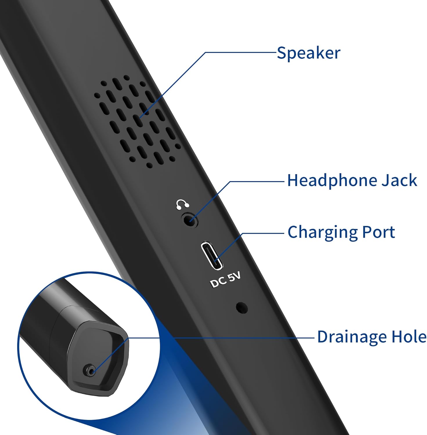 MINI Smart Electronic Blowpipe, with 13 Different Tones, Built-in Speakers, MIDI Interface, Rechargeable Battery, Portable Blowing Instrument Electric Blow Pipe