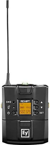 Electro-Voice RE3-BPCL Wireless Bodypack System, Includes RE3-ACC-CL3 Cardioid Lavalier Microphone with TA4F Connector, RE3-RX Diversity Receiver and RE3-BPT Bodypack Transmitter, 560-596MHz