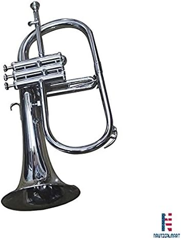 Brass Flugelhorn Chrome Bb Pitch W Hardcase Mp Fluglehor Silver