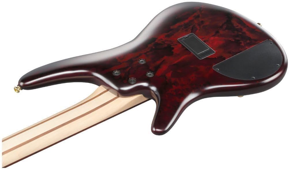 Ibanez SR305EDX Standard 5-String Right-Handed Electric Bass Guitar with Jatoba Fretboard, Nyatoh Body, and PowerSpan Dual Coil Pickups (Wine Red Frozen Matte)