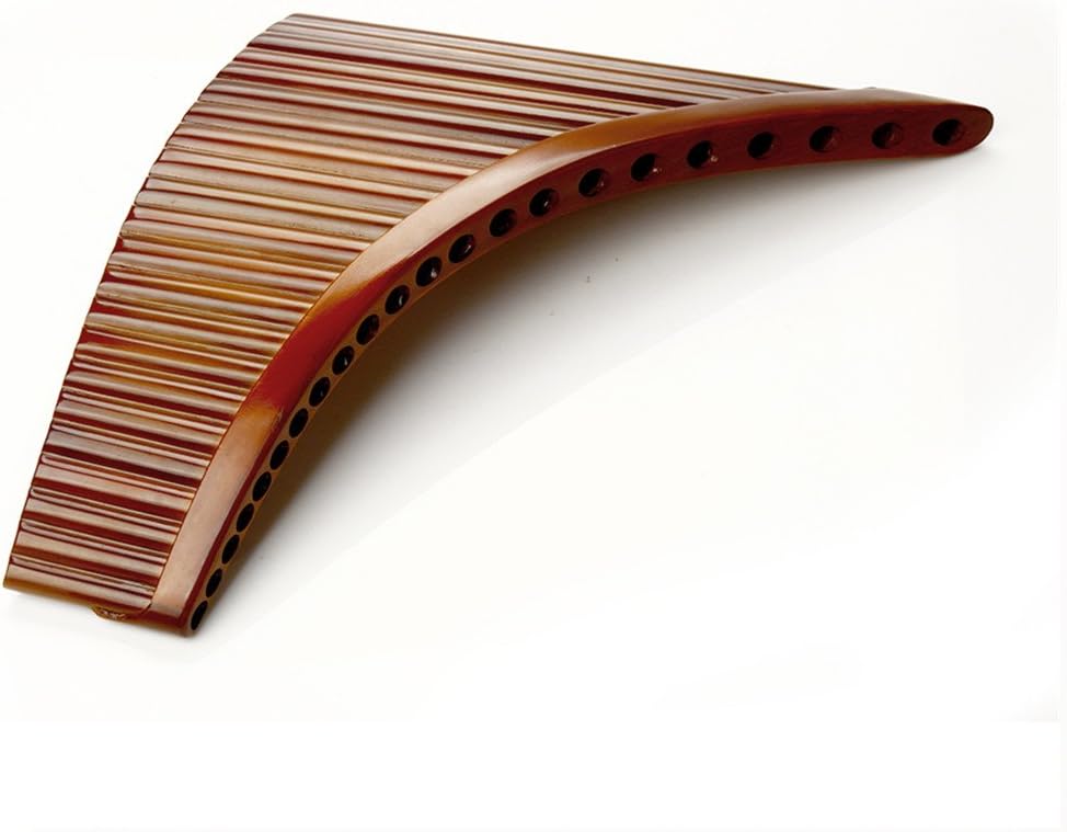 Chinese G Key Pan Flute 22 Pipes Chinese Traditional Musical Instrument Pan Pipes in Left Hand
