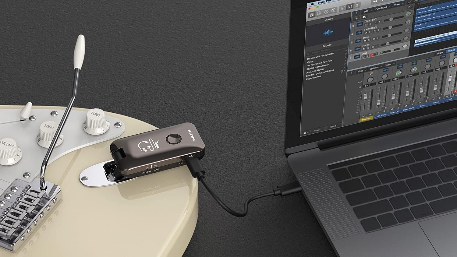 NUX Mighty Plug MP-2 Guitar and Bass Modeling Headphone Amplug with Bluetooth,13 Amplifier Models,20 IR,19 Variety of Effects