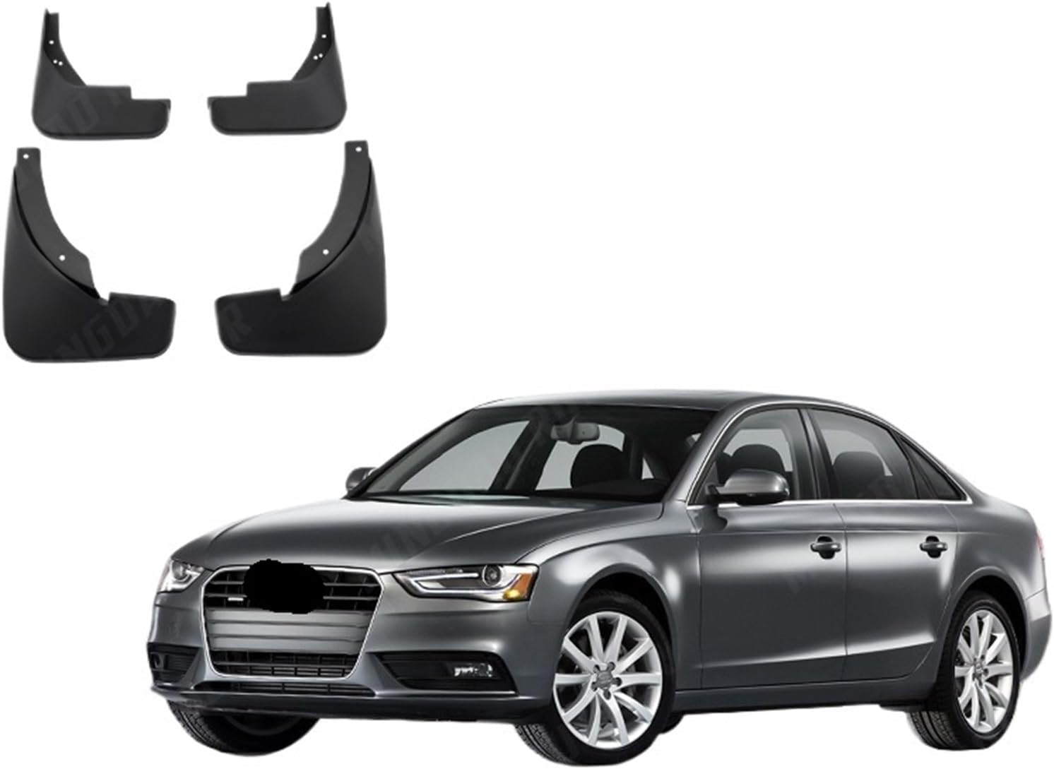 4pcs Car Fender Compatible with A4 B8 2008 2009 2010 2011 2012 2013 2014 2015 Mud Flaps Splash Guards Auto Mudflap Mudguard Accessories