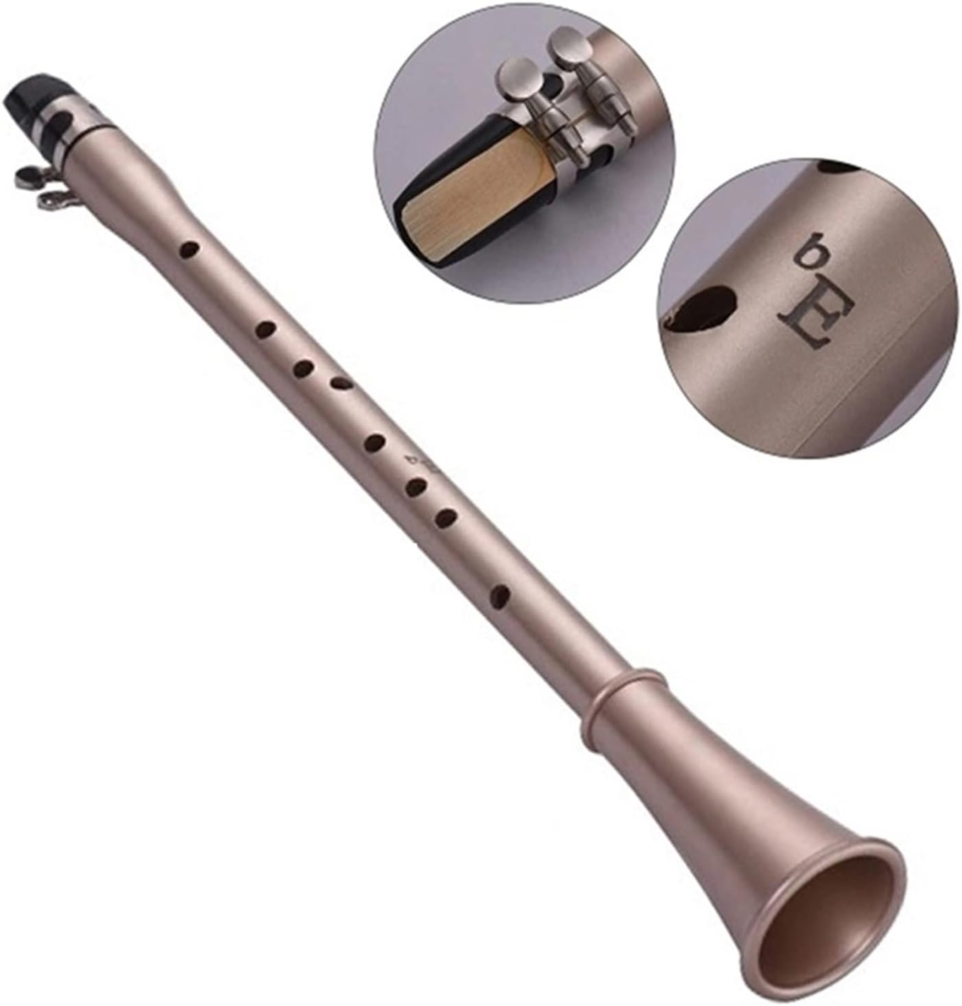 Pocket Saxophone ABS Sax Mini Portable Saxophone Little Saxophone with Carrying Bag Woodwind Instrument (Color : D Key)