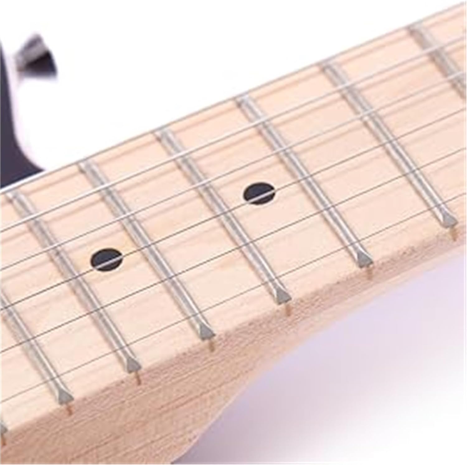 Beginner Electric Guitar Kits Semi Hollow Body Single F Hole Printed Electric Guitar Full Size Basswood With Maple Neck Chrome Hardware