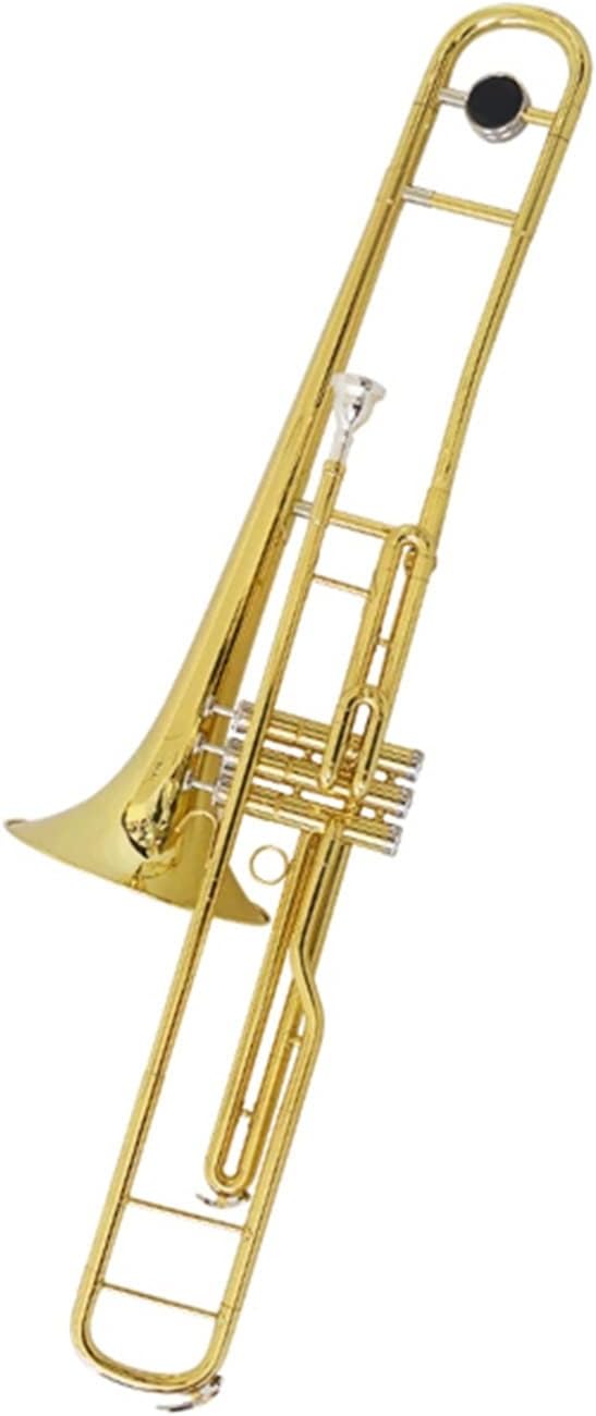 TSTS C Key Gold Three Key Lacquered Brass Trombone Suitable for Stage Performance Beginner Trombone