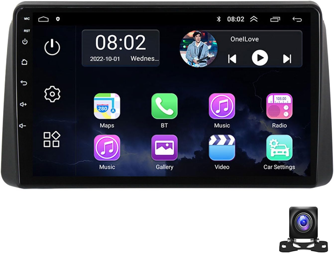 Double Din Car Stereo 9 Inch Touchscreen for Chrysler Grand Voyager 2011~2015 Car Stereo with Bluetooth MP5 Player, Carplay/Android Auto, RDS AM FM Car Radio, 720P Backup Camera