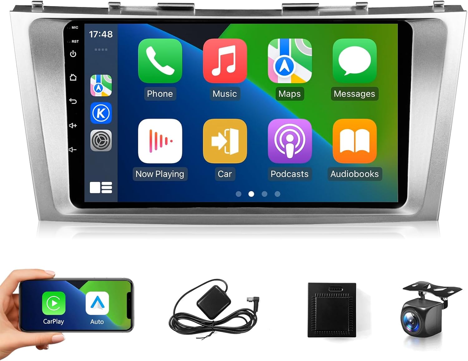 Android Car Radio for Toyota Camry 2006 2007 2008 2009 2010 2011 Stereo Wireless CarPlay Android Auto, 9