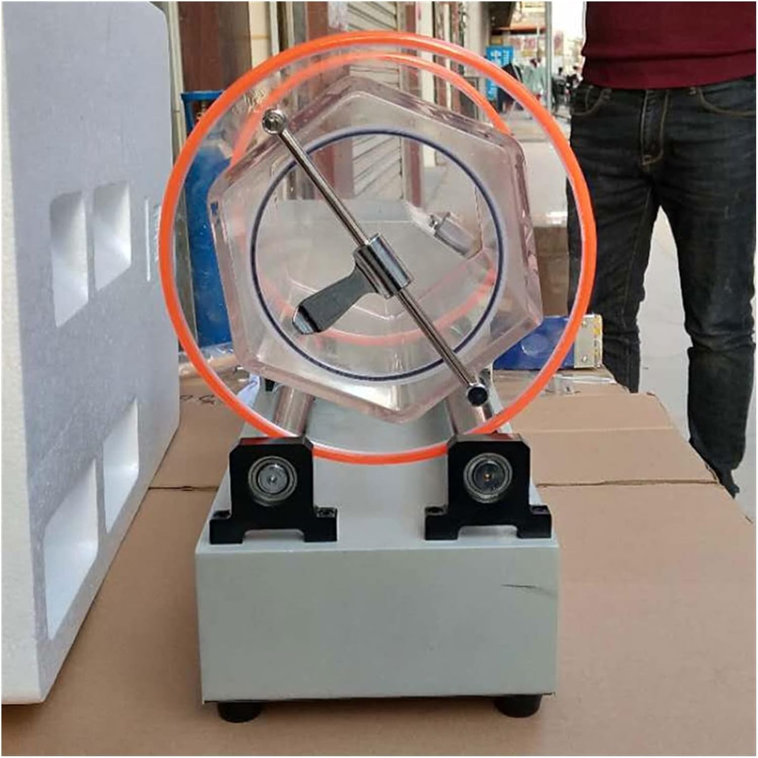 Jade Grinding Polishing Machine Barrel Polishing Machine Four-Speed Adjustment Work Timing Coin Cleaning And Large Jewelry Polishing Equipment Flat Grinder