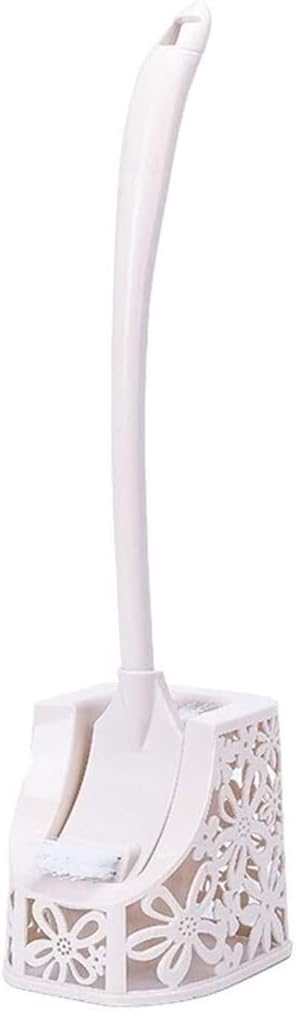 Toilet Brush Yyqx Toilet Brush Plastic Toilet Brush & Holder Holder for Bathroom Toilet Long Handle Toilet Brush Set Loo Toilet Brush and Holder (Color : Blue) (Beige)